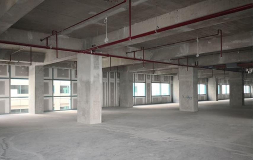 Bare Office Space 895 sqm Lease Rent Quezon City