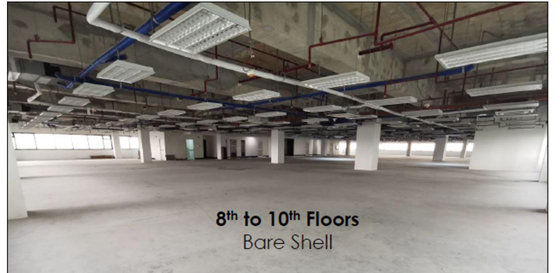 Bare Office Space 2100 sqm Lease Rent Quezon City