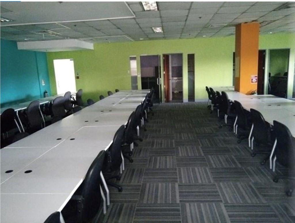 Fully Furnished Office Space 255 sqm Lease Rent Quezon City